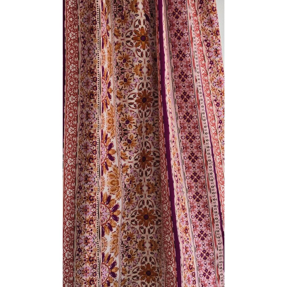 Band Band Of The Free Dress Women Small. Short Sleeve Boho Rust floral Peasant. - Picture 7 of 11